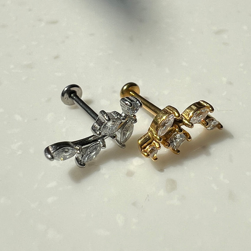 Implant Grade Titanium • Nickelfree, Waterproof & Hypoallergenic • Push Pin Labret • Threadless Flat Back Earring • Tragus Stud • Flat Back Stud • Helix Stud • Cartilage • Nose Stud