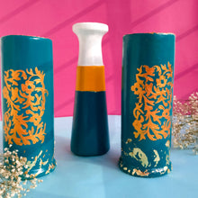 Load image into Gallery viewer, Gold Leaf Textured Hand-painted Vase
