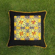 Load image into Gallery viewer, Rust Yellow Handmade Cushion Cover | 15x15 Size
