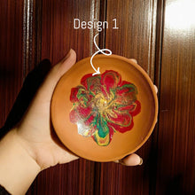 Load image into Gallery viewer, Hand Painted Terracotta Plates For Decoration - Customization Of Colors &amp; Initials Available
