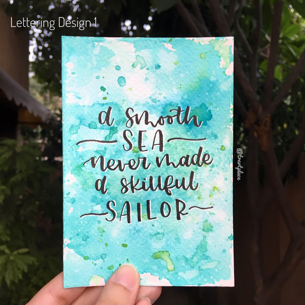 Hand-painted Lettering | Watercolor Illustration