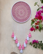 Load image into Gallery viewer, Purple Dream Catcher - Boho Wall Hanging | Handmade Yarn Wall Hanging
