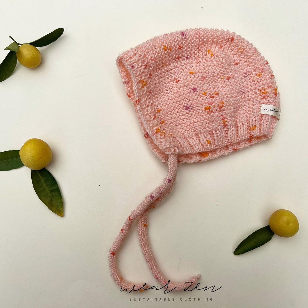 Peach Melba | Handknitted Bonnets for Kids