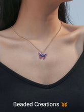 Load image into Gallery viewer, Trendy Butterfly Pendant Necklaces in 4 different colors
