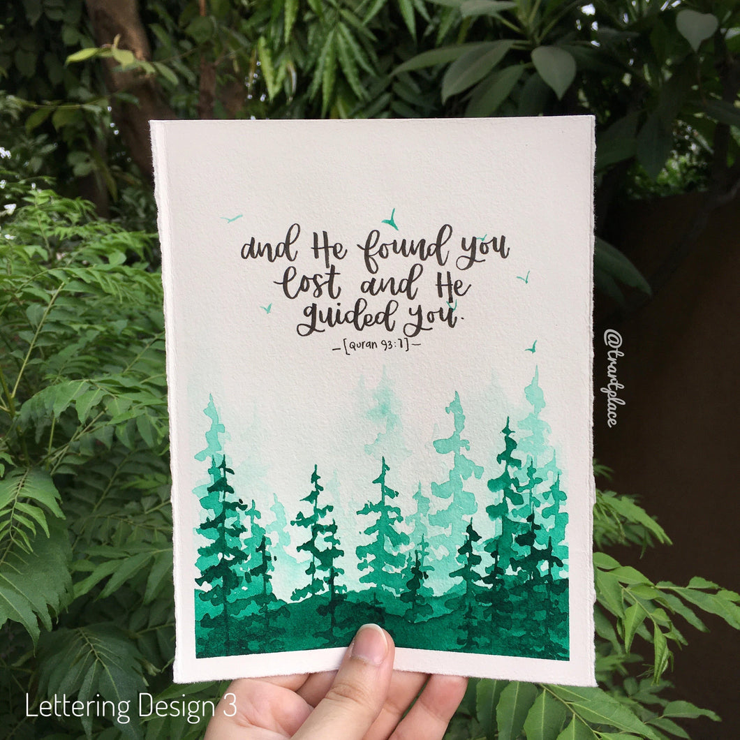 Hand-painted Lettering | Watercolor Illustration