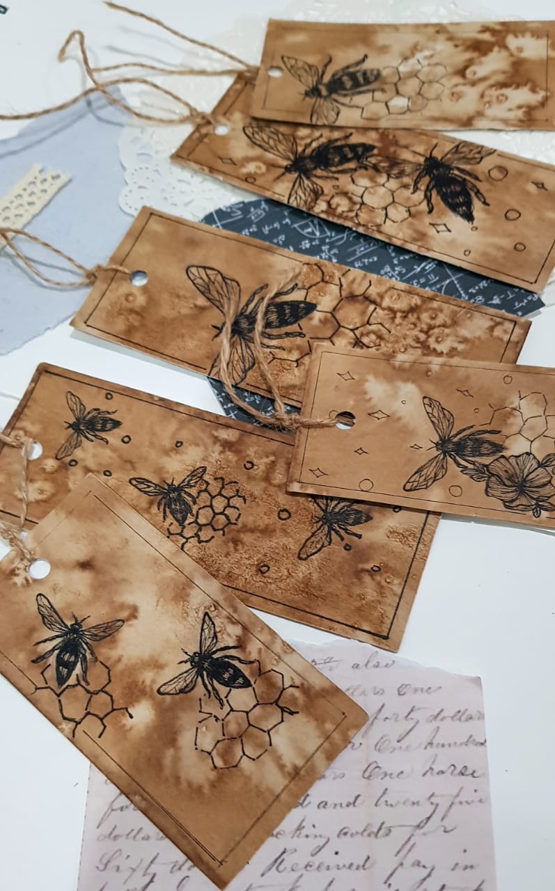 Handmade Bees Bookmarks