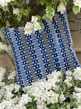 Load image into Gallery viewer, Blue Accents Recycled, Handwoven Decorative Cushions - 20&quot;x20&quot;
