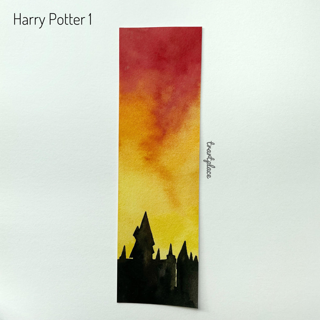 Harry Potter - Hand-painted Watercolor Bookmarks