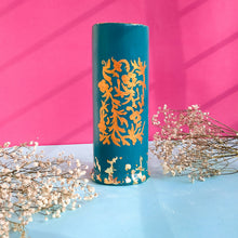 Load image into Gallery viewer, Gold Leaf Textured Hand-painted Vase
