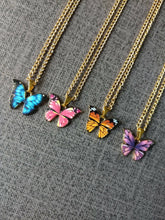 Load image into Gallery viewer, Trendy Butterfly Pendant Necklaces in 4 different colors

