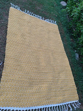Load image into Gallery viewer, Yellow Recycled, Handwoven Rug - 4’x7’

