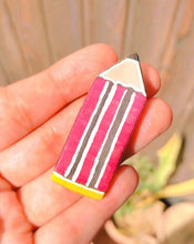Load image into Gallery viewer, Handmade pencil clay pin

