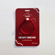 Load image into Gallery viewer, Heart Disease Awareness Thread Bracelet, Keychain &amp; Charm - In Support of Loved Ones Battling the Disease - Fund Raising - Perfect for Gifting
