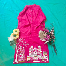 Load image into Gallery viewer, Minar - Pink Stitched Shirt
