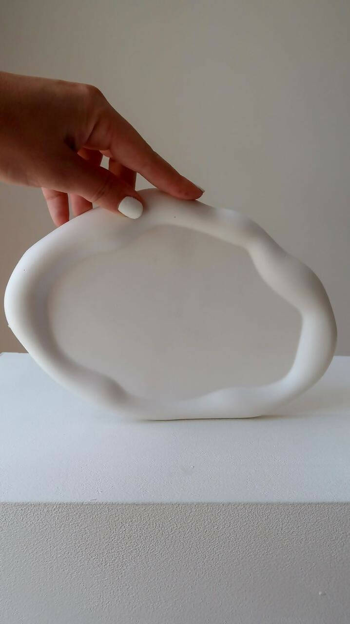 cloud tray -oval