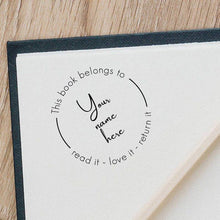 Load image into Gallery viewer, Customized Library Book Stamp With Your Name - Perfect For Giving As A Gift To Book Lovers
