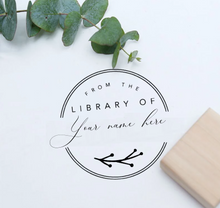 Load image into Gallery viewer, Customized Library Book Stamp With Your Name - Perfect For Giving As A Gift To Book Lovers
