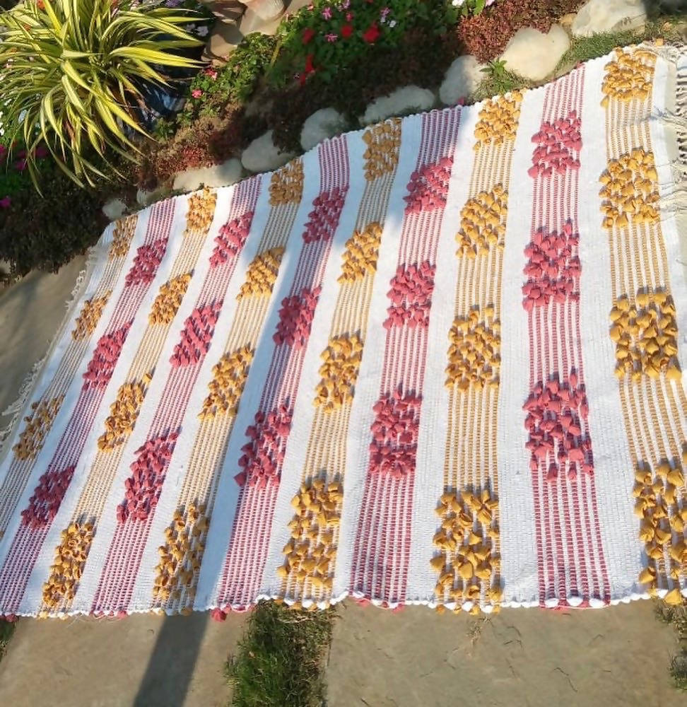 Textured, Recycled, Handwoven Rugs - 4'x7'