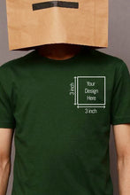 Load image into Gallery viewer, Custom Green Uni-sex Shirt with Personalized 3 inch Chest Printing
