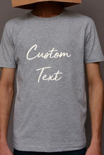 Load image into Gallery viewer, Custom Olive Green Uni-sex Shirt with Personalized Text Printing
