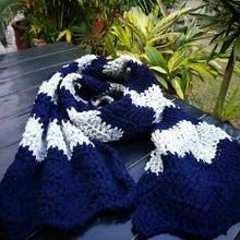 Load image into Gallery viewer, Midnight Chevron Scarf
