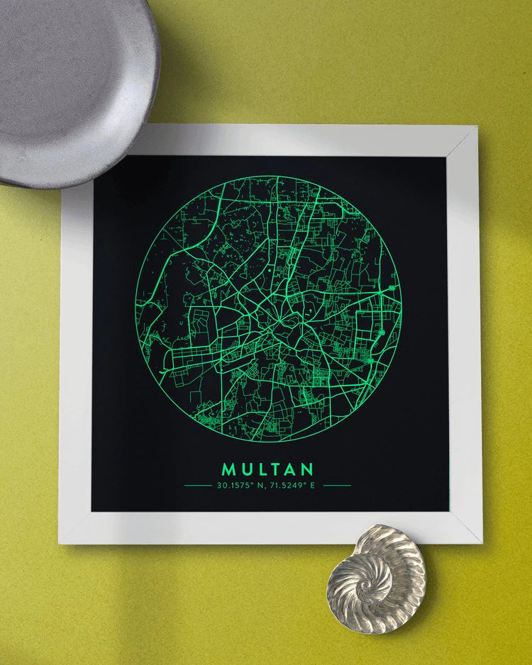 Map of Multan