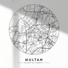 Load image into Gallery viewer, Map of Cities - White Square
