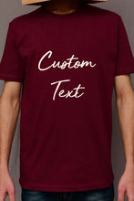 Load image into Gallery viewer, Custom Maroon Uni-sex Shirt with Personalized Text Printing
