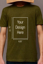 Load image into Gallery viewer, Custom Green Uni-sex Shirt with Personalized A4 Size Front Printing
