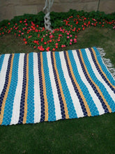 Load image into Gallery viewer, Striped Recycled, Handwoven Rug - 4’x7’
