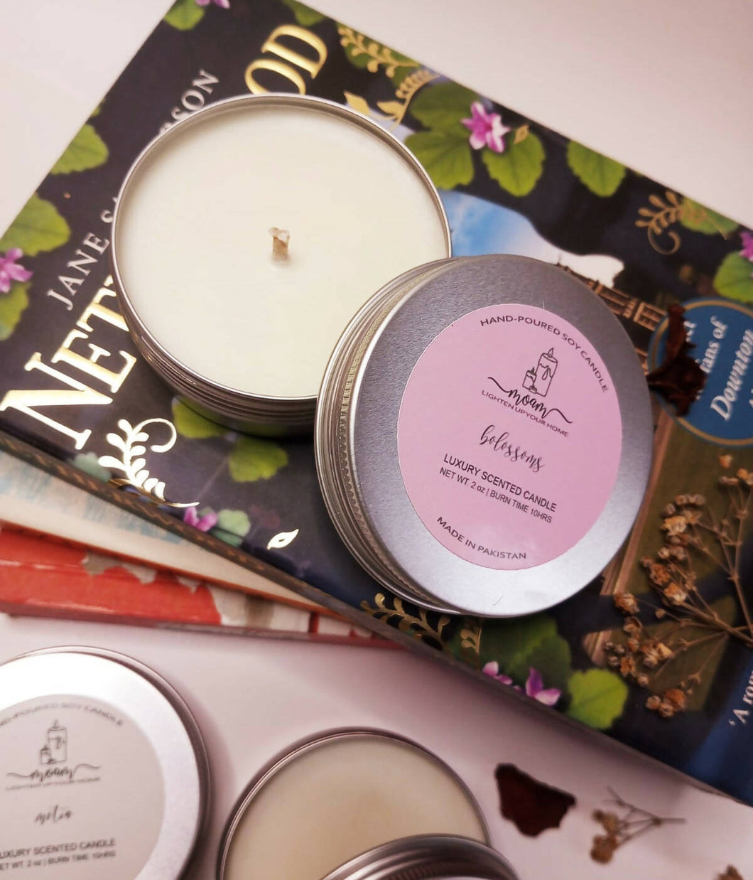 Blossoms Travel Tin Scented Soy Candle