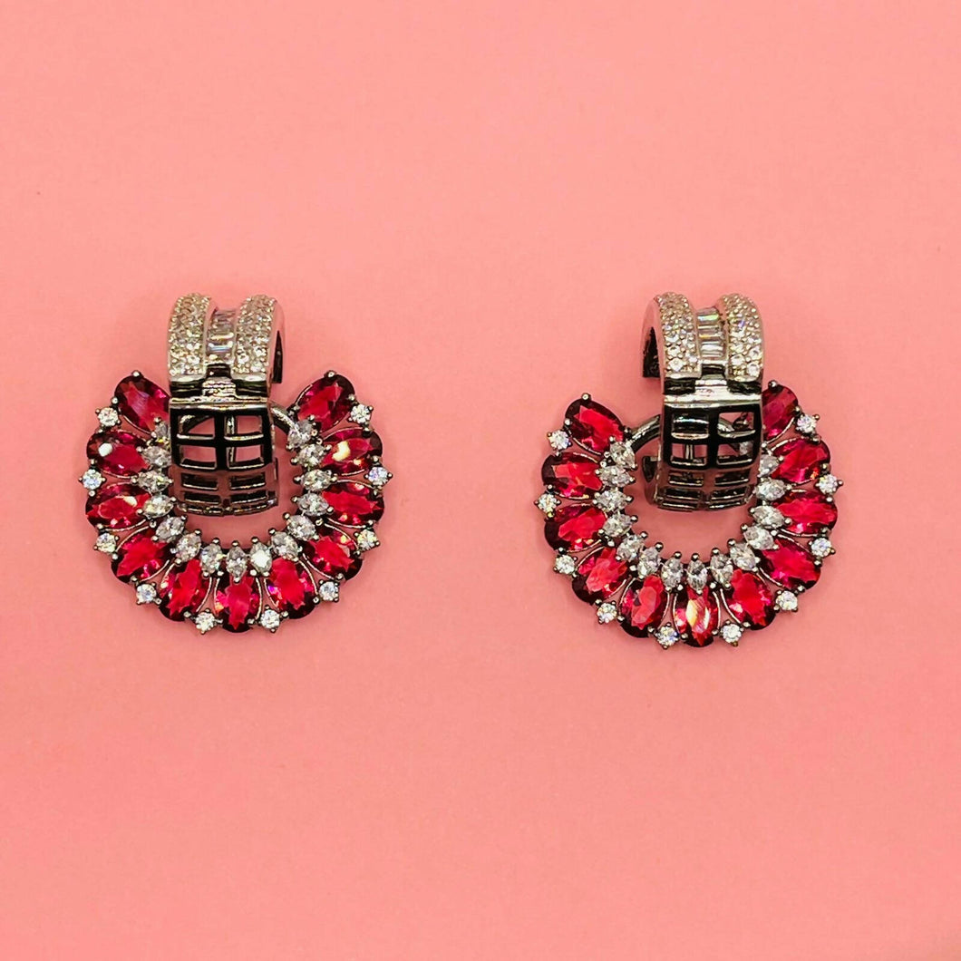 Moulin Rouge Rings-Multifunction Studded Hoop Earrings