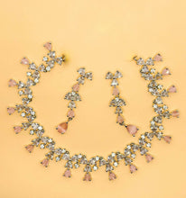 Load image into Gallery viewer, Baby Rose-Necklace and Earrings Set
