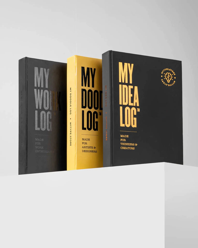 Set of 3 Logs - Idea, Doodle, Work Logs