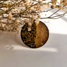 Load image into Gallery viewer, Gold Leafed Calligraphy Ring
