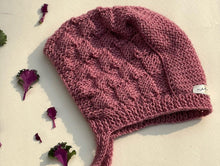 Load image into Gallery viewer, Peach Melba | Handknitted Bonnets for Kids
