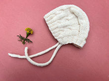 Load image into Gallery viewer, Ivory Cable | Handknitted Bonnets for Kids
