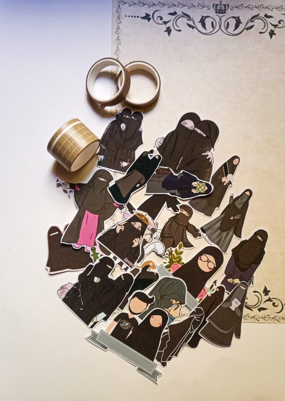 Hijabi Girl Stickers - 22 pcs