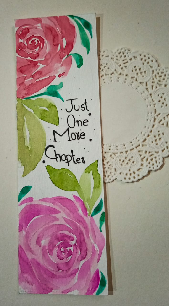 Just One More Chapter - Floral Bookmark