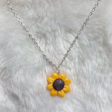 Load image into Gallery viewer, Handmade Sunflower Pendant Necklace
