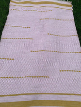 Load image into Gallery viewer, Yellow Accents Recycled, Handwoven Rug - 4’x7’
