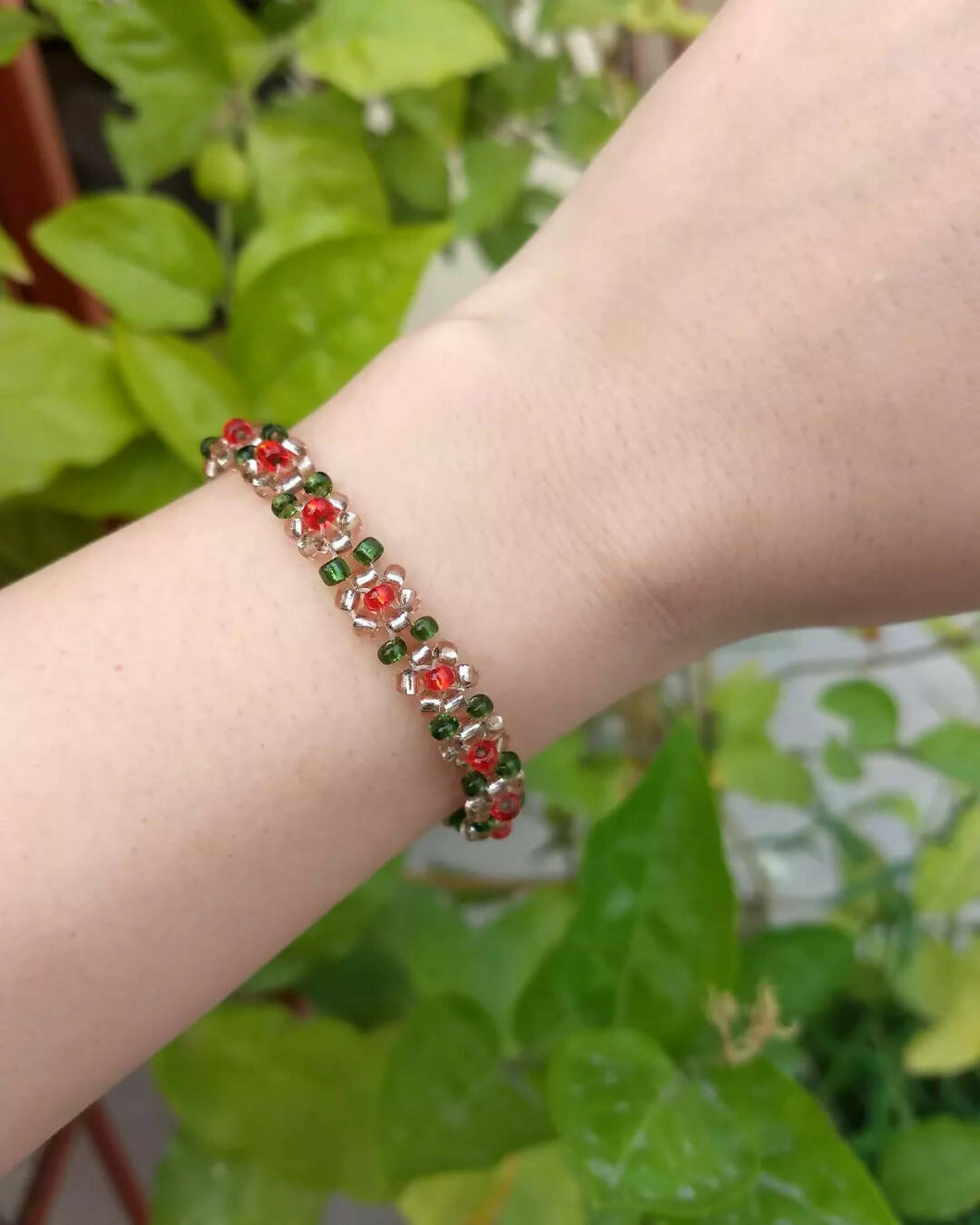 Glass Beads Floral Bracelet - Multicolor Combination Bracelets