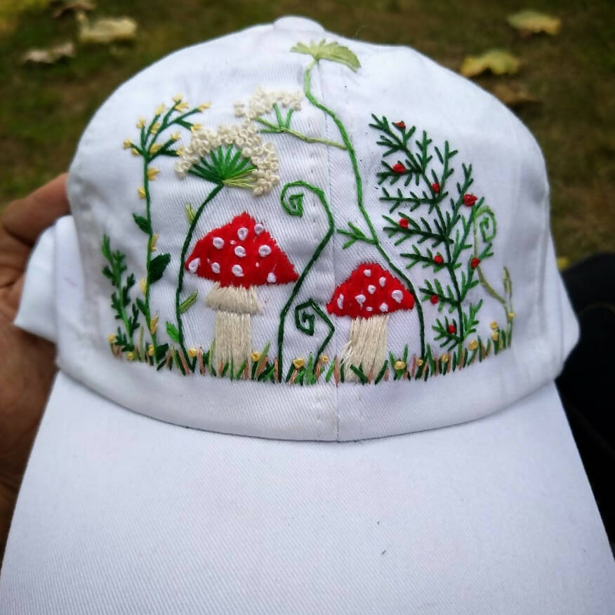 CottageCore Embroidered Hat