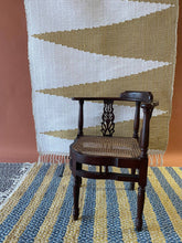 Load image into Gallery viewer, Yellow &amp; Blue Recycled, Handwoven Rug - 4’x7’
