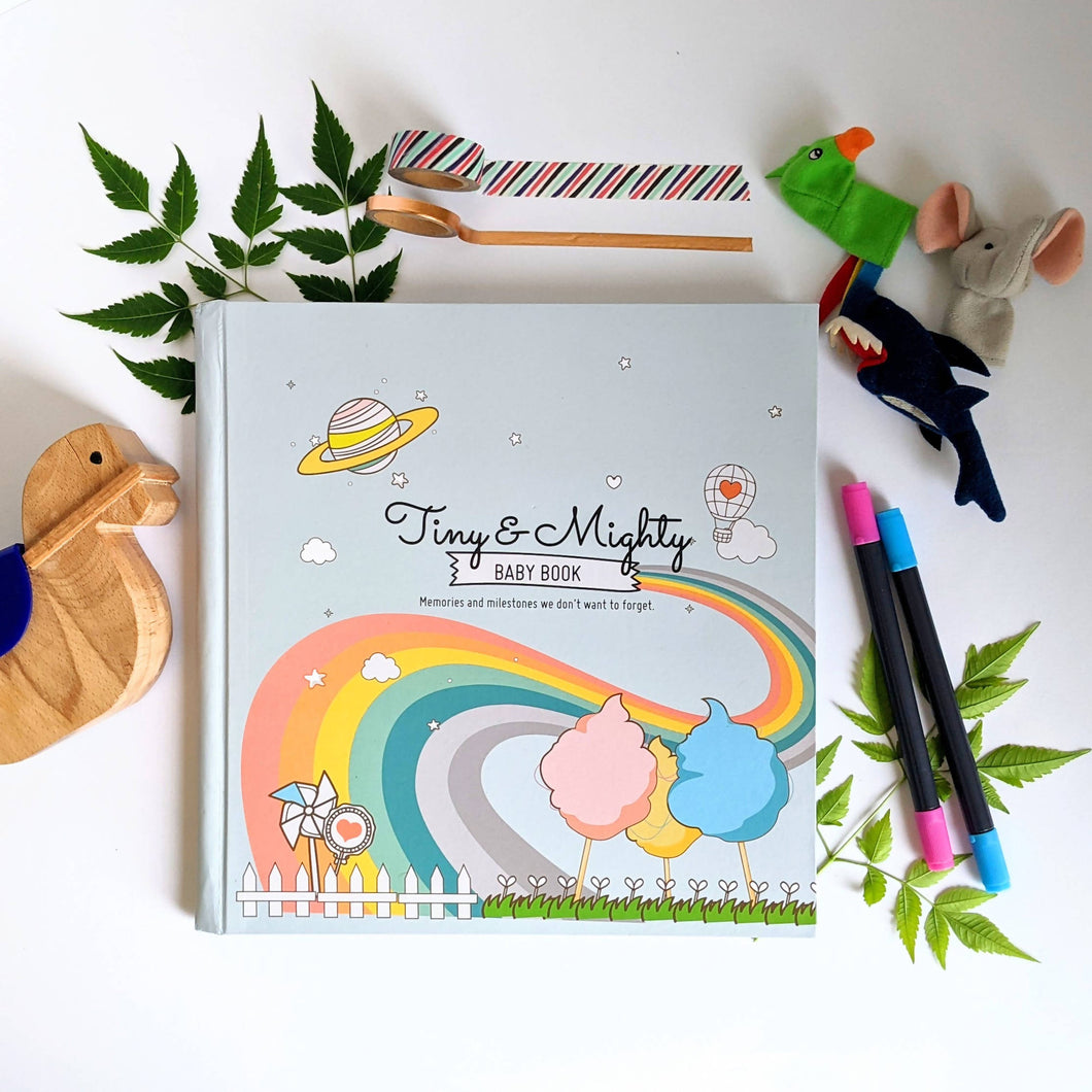 Tiny & Mighty Baby Journal | First Year Baby Memory Book