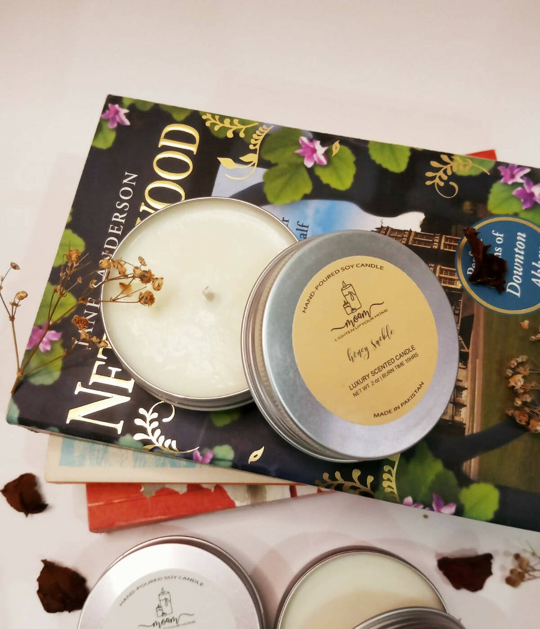 Honey Suckle Travel Tin Soy Candle