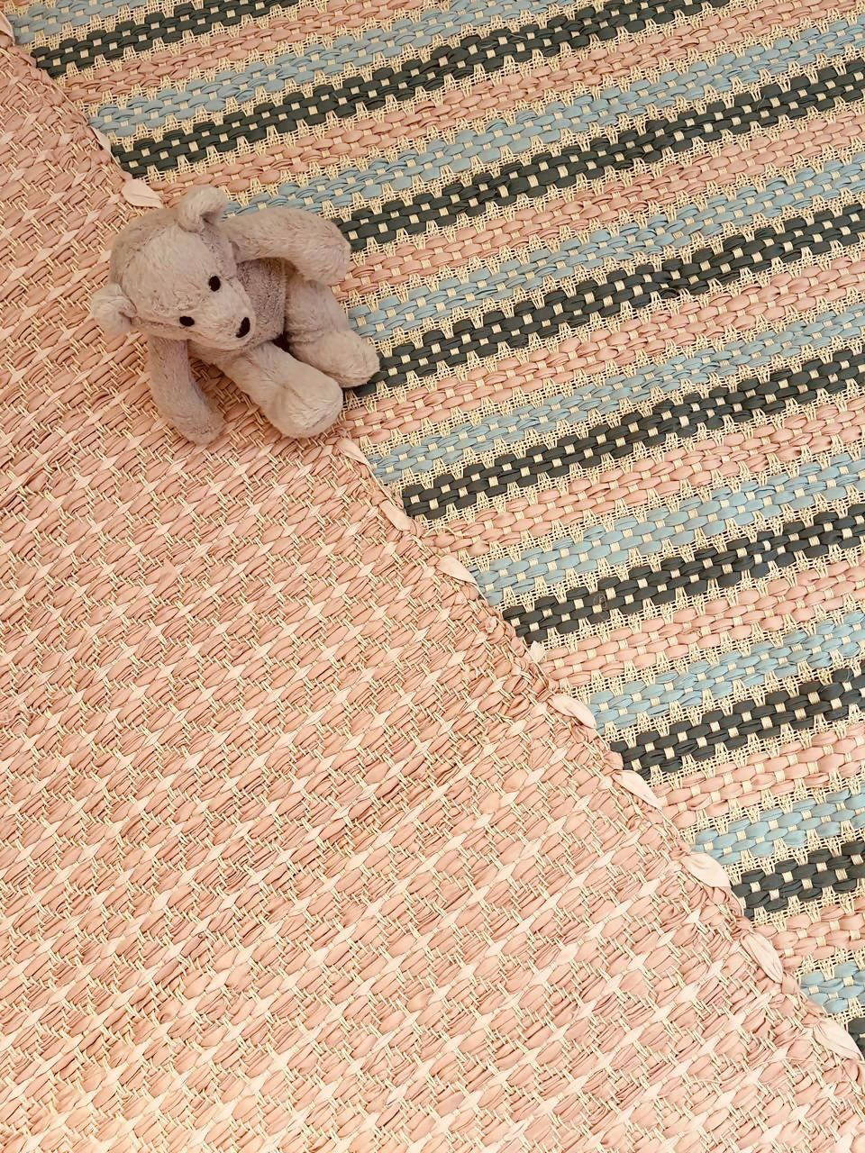 Soft Tones - Recycled, Handwoven Rug