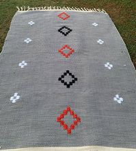 Load image into Gallery viewer, Grey Recycled, Handwoven Rug - 4’x7’
