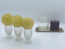 Load image into Gallery viewer, Lemon Calcite Spheres-Therapy Stones
