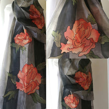 Load image into Gallery viewer, Hand Painted Customized Silk/Chiffon/Organza Dupatta &amp; Scarf
